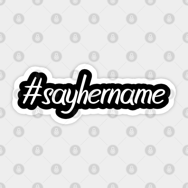 drew brees say her name Sticker by unique_design76